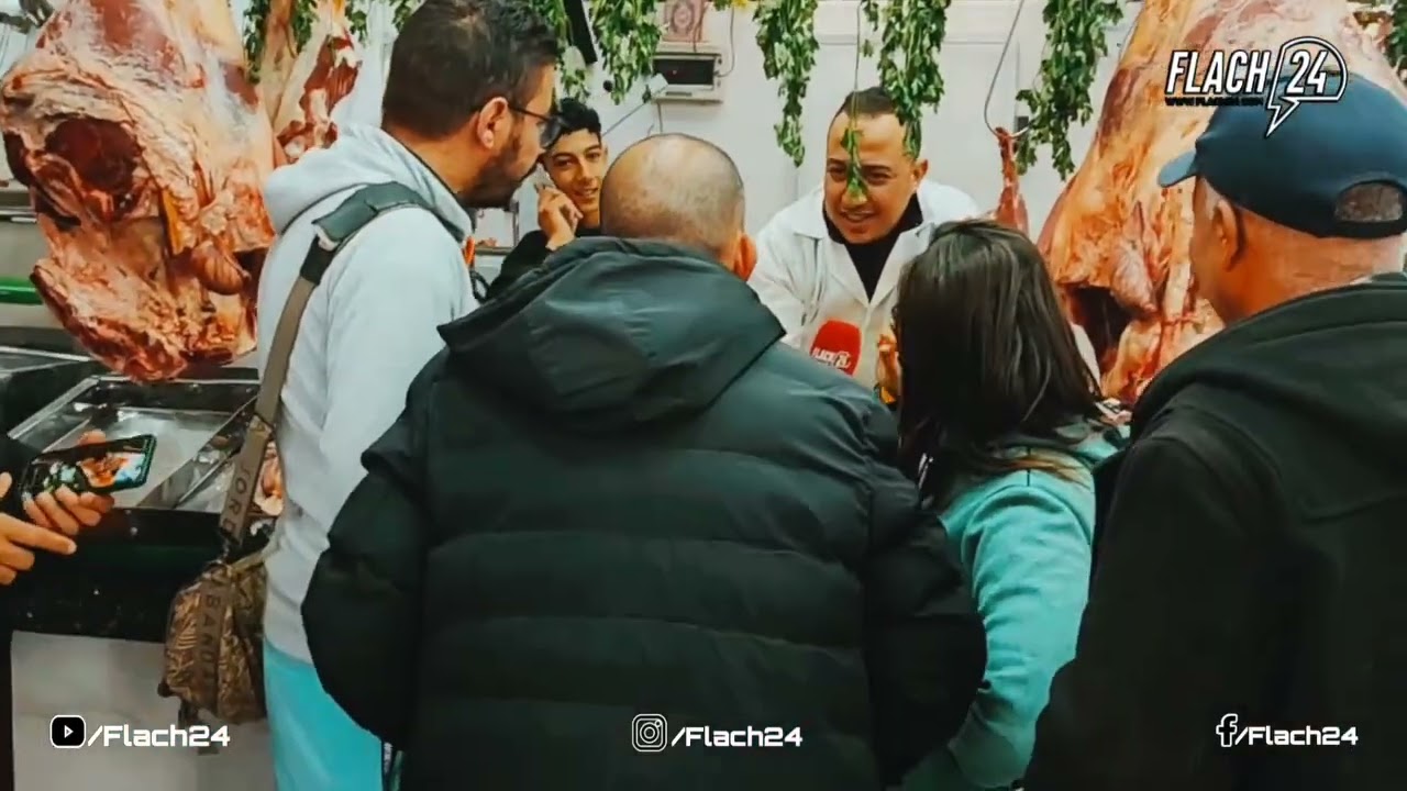 دارتها الكاميرا الخفية بأشهر جزار بخريبكة لبيع لحوم الأغنام الإسبانية شوفو واش عنده الصبر..