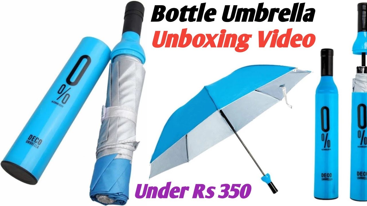 Bottle Umbrella Unboxing | Bottle Umbrella Newest Windproof Double Layer Umbrella With Bottle Cover.
