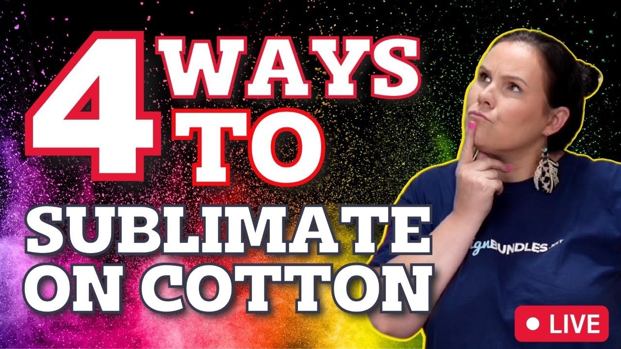 Sublimation on Cotton!? 4 *NEW* ways to Sublimate onto Cotton Shirts 😲