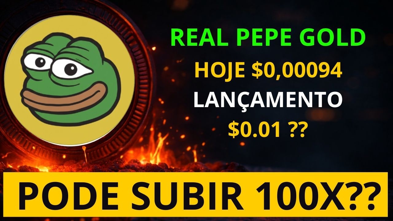 🚨REAL PEPE GOLD A $0,00094… ISSO PODE VIRAR 100X?