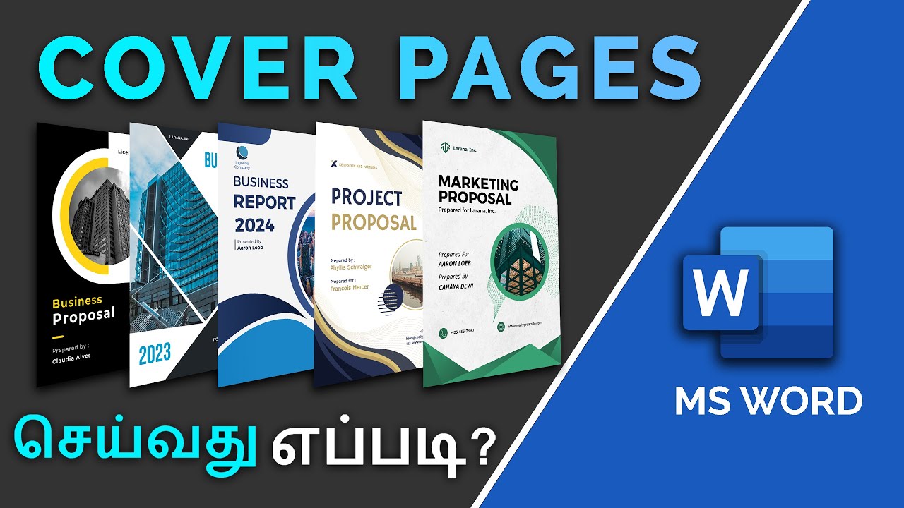 How to create Cover Page in MS Word