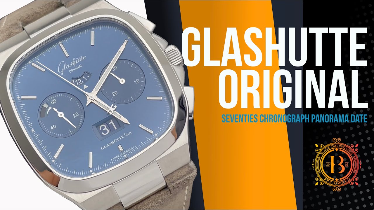 Glashutte Original Seventies Chronograph Panorama Date Blue 1-37-02-08-02-62