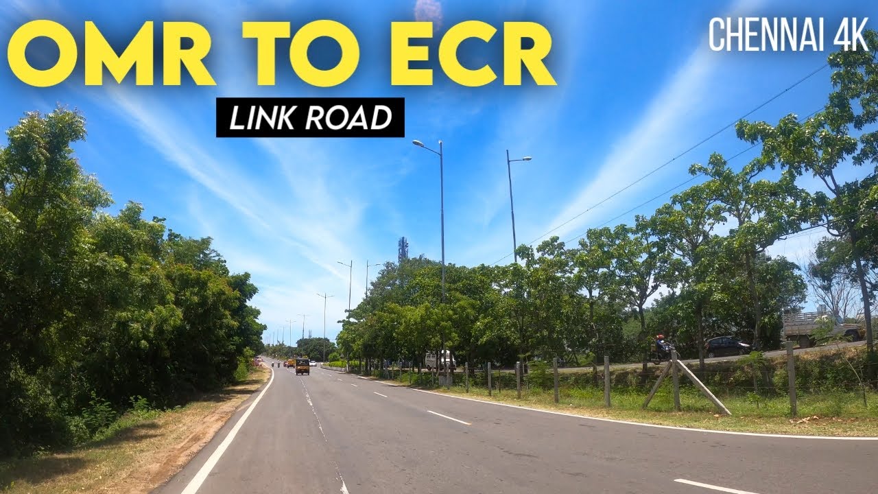 Chennai 4K | OMR to ECR Link Road | Sholinganallur | Kalaignar Karunanidhi Salai