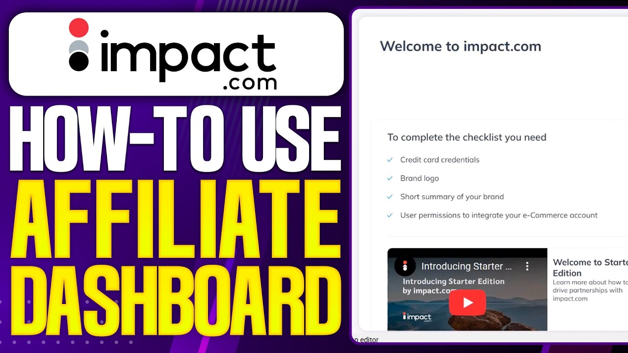 How To Use Impact Affiliate Dashboard (2026 Updated Tutorial)