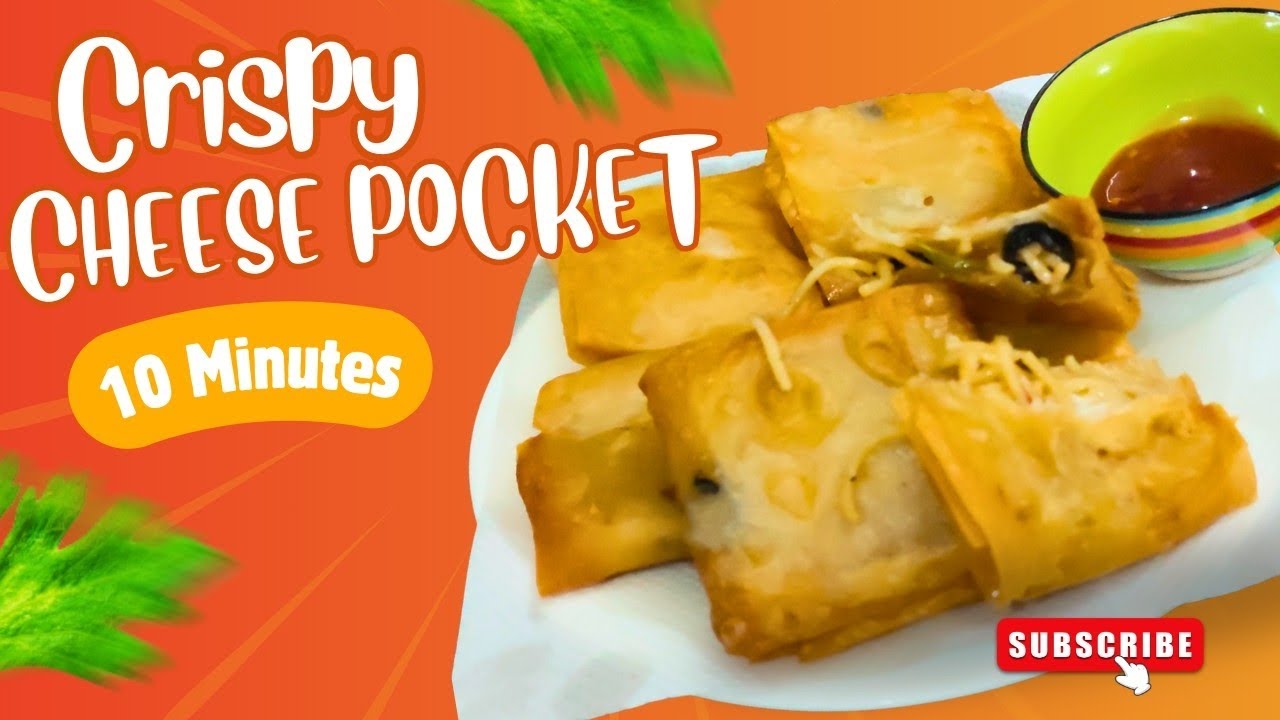 Easy Crispy Crunchy Cheese Pocket Recipe || Iftar Special Easy Crispy Crunchy Cheese Pocket Recipe