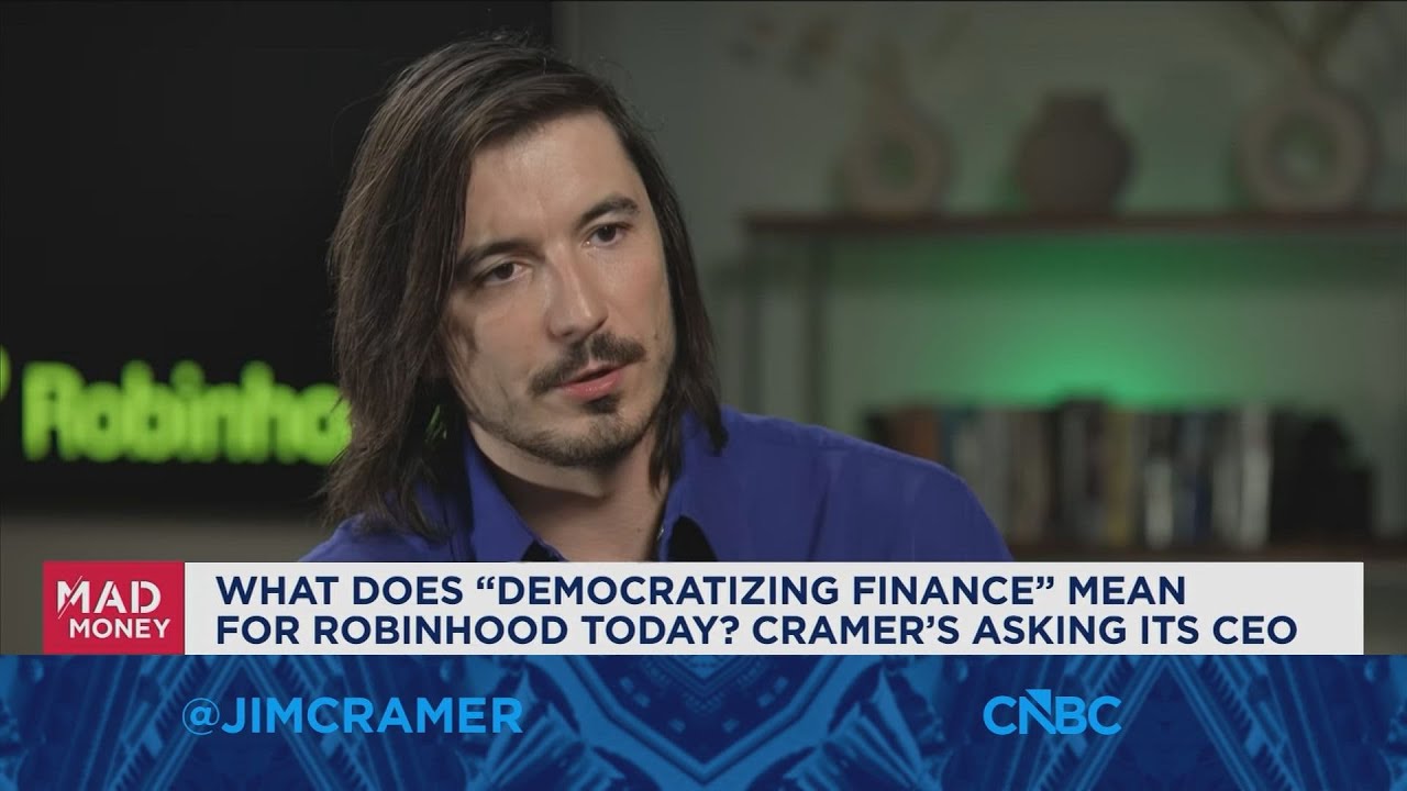 Генеральный директор Robinhood Влад Тенев в эксклюзивном интервью Джиму Крамеру