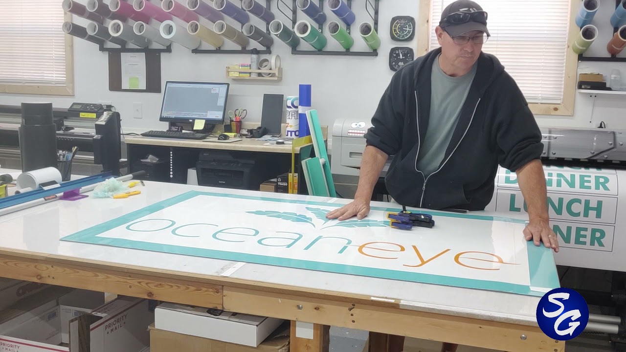 Applying Full Color Printed Vinyl to ACM