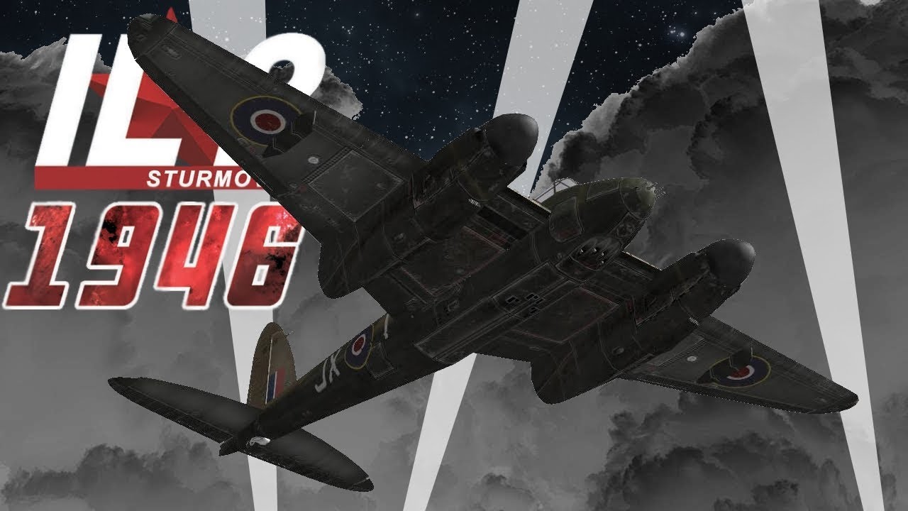Full IL-2 1946 mission: Mosquito Night Fighter