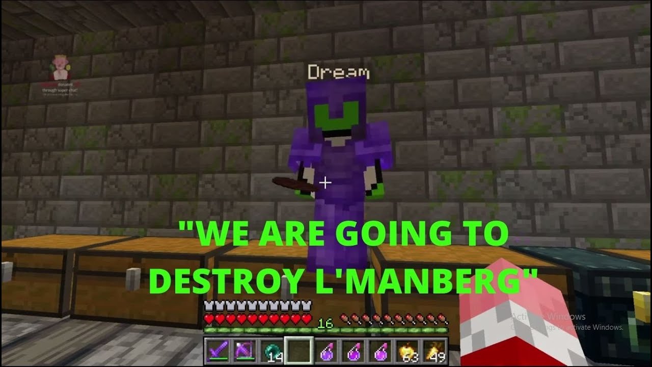Technoblade shows Dream his WITHER SKULL VAULT