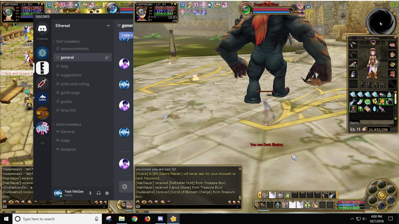 Flyff trying to farm khan - CabFam
