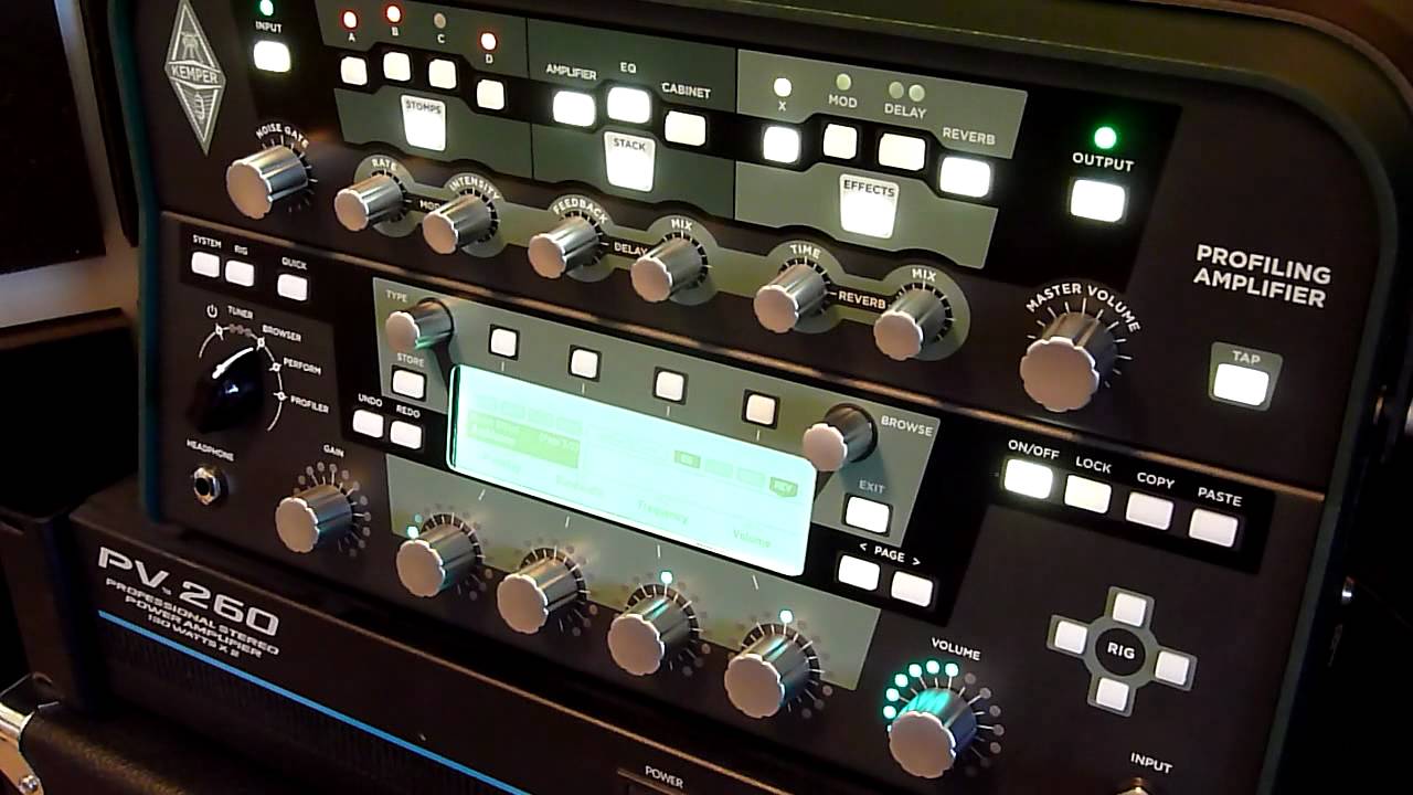 Kemper Profiling Amp with power amp and cabs