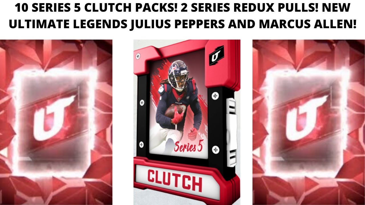 OMG 2 SERIES REDUX PULLS! 10 CLUTCH PACKS! NEW ULTIMATE LEGENDS JULIUS PEPPERS AND MARCUS ALLEN!