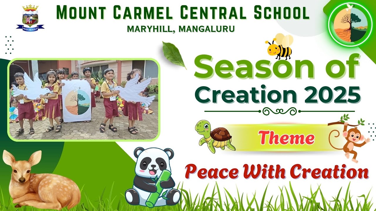 Activities of Season of Creation 2025 at Mount Carmel Central School, Mangaluru