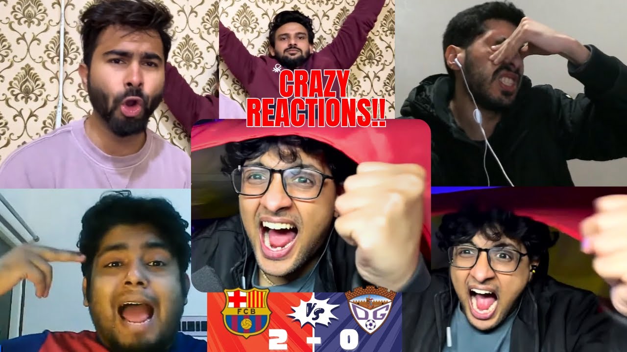 Crazy and Happy Reaction From BARCA Fans to BARCELONA 2-0 GUADALAJARA | La Liga