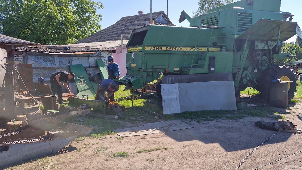 Ремонт комбайна JOHN DEERE 1188👍👍👍