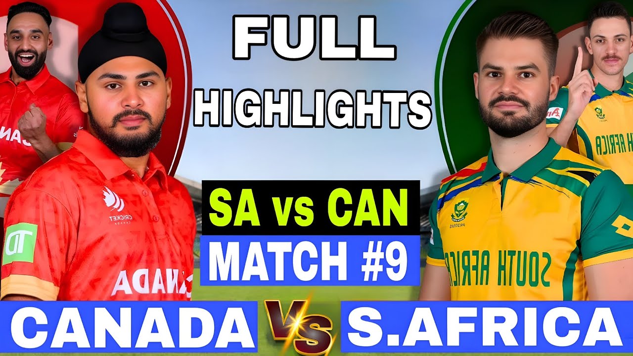 South Africa vs Canada Match Full Highlights | SA vs can today match highlights |T20 world cup match