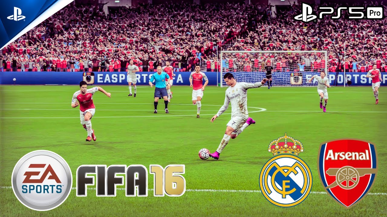 FIFA 16 - Real Madrid vs Arsenal | PS5 Pro Gameplay [4K]