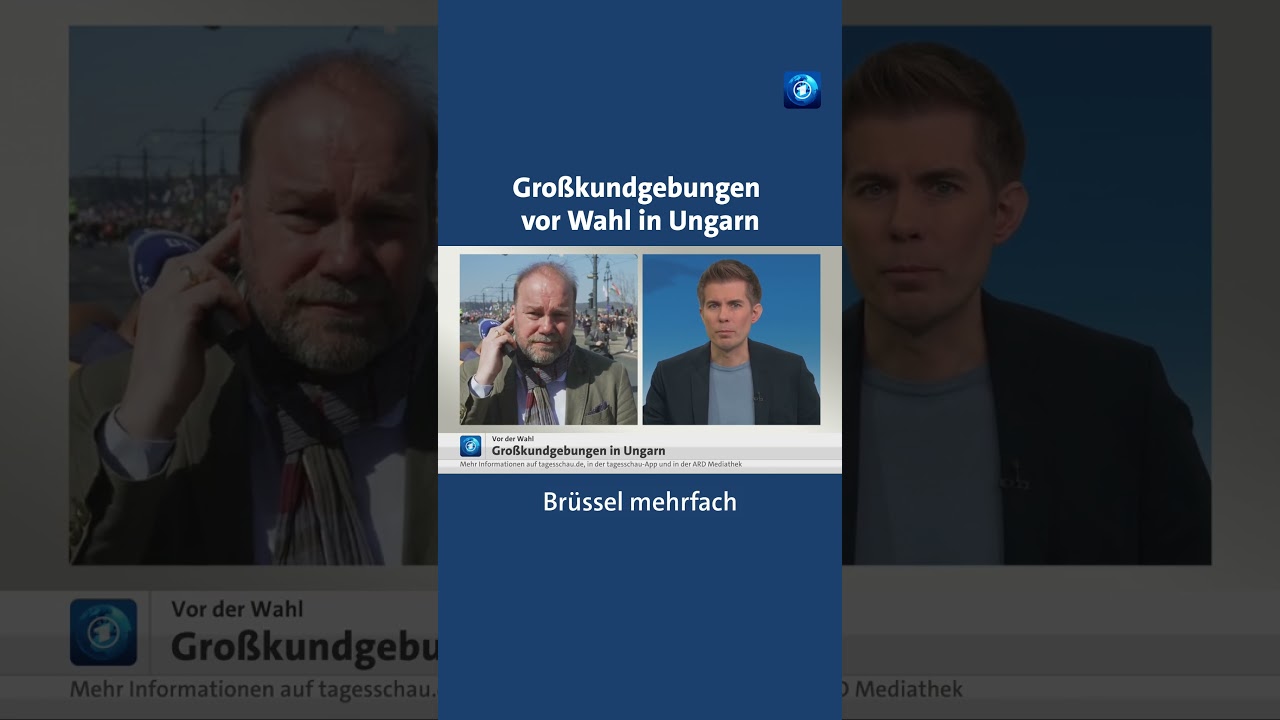 Vor der Wahl in Ungarn: Gro&szlig;kundgebungen von Orban und Magyar