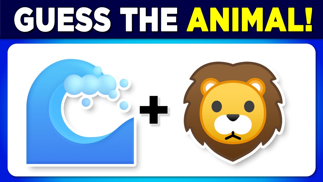 Угадай животное по эмодзи 🐶🐯🦁 | Викторина по эмодзи животных