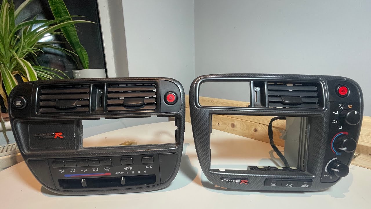 Ek9 dash centre console climate control double din vs single din