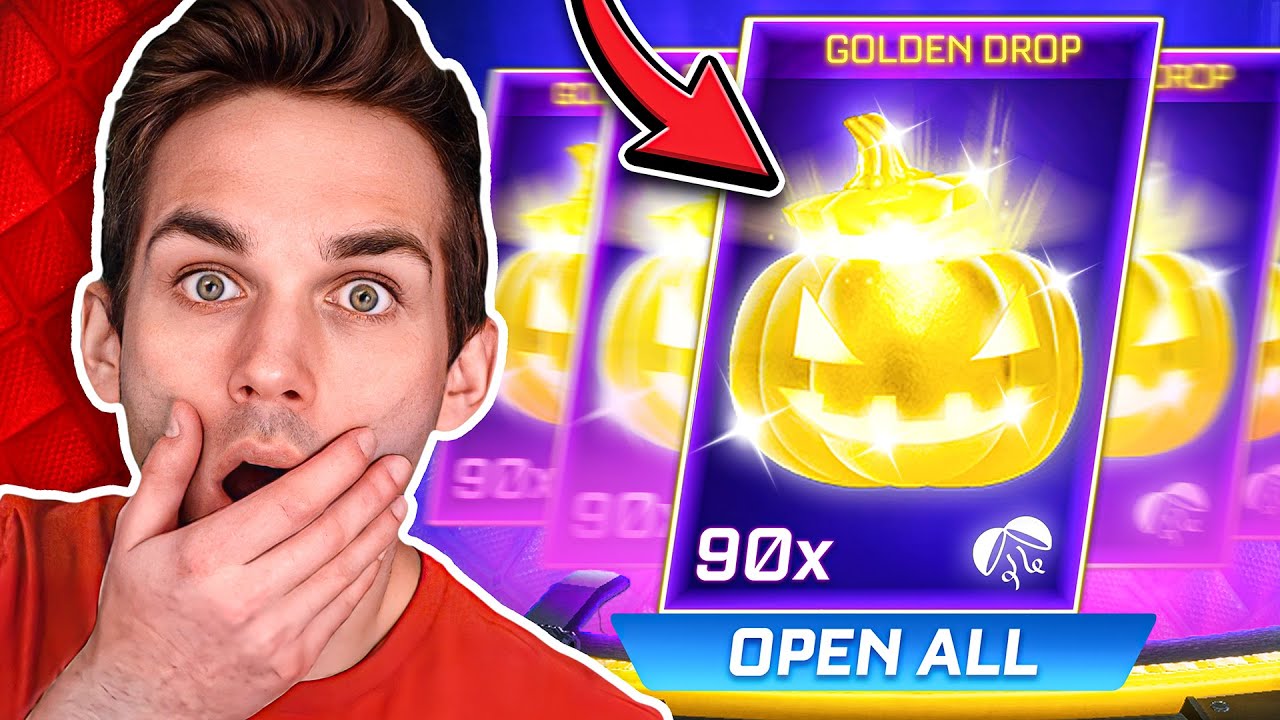 INSANE GOLDEN DROP OPENING! *90x LUCKY*  (Rocket League Golden Crate Opening)