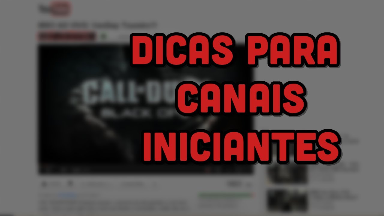 5 Dicas (Honestas) Para Canais 
