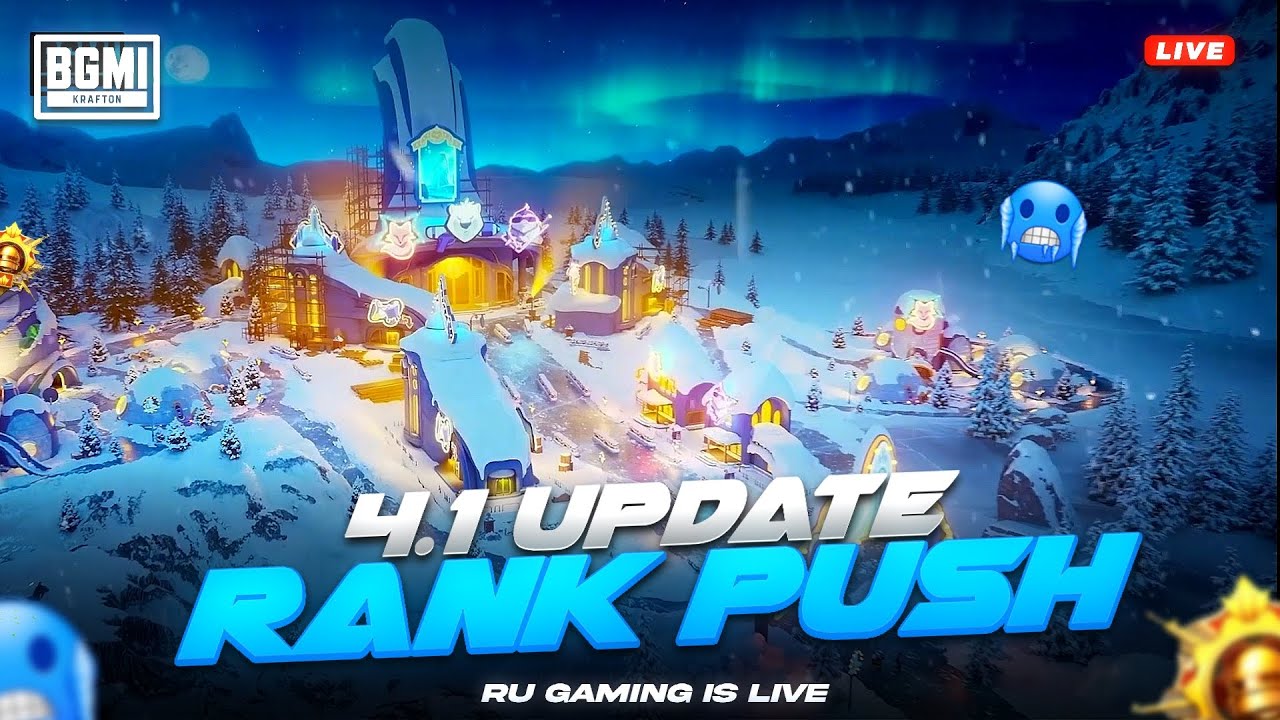 BGMI 4.1 UPDATE RANK PUSH | BGMI LIVE | RU GAMING IS LIVE
