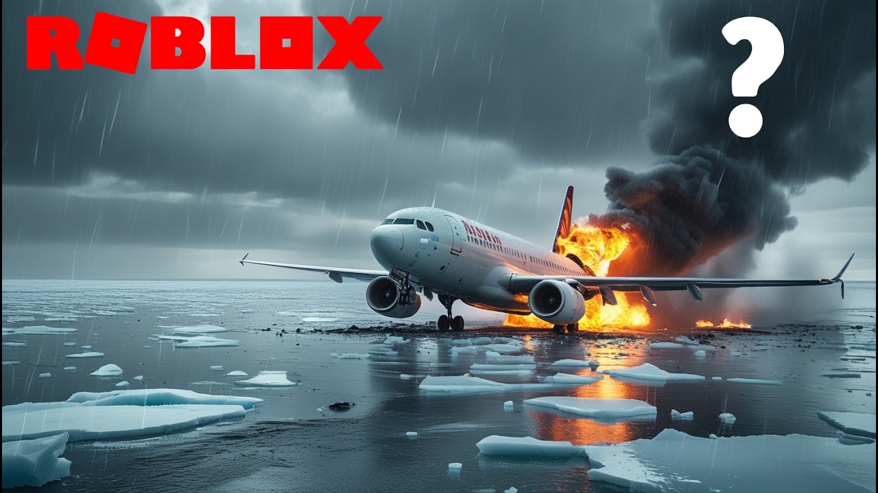 On Crash un Avion sur la Banquise #roblox #banquise  #robloxaviation