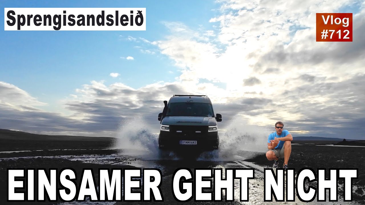 #712 Einsames Island | Versteckter Hot Pot | Piste F26 & F910 | MegaMobil MAN TGE 4x4