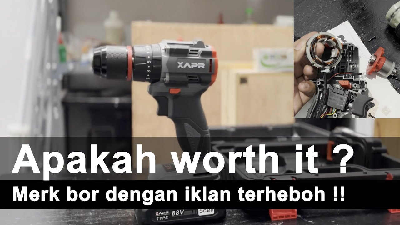 Review Bor XAPR AP34+ 13mm Brushless Cordless  | Kuat, Bisa Mode Hammer Drill!