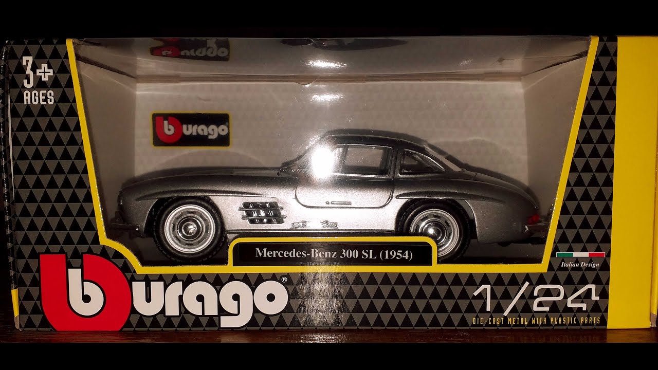Bburago 1/24 Mercedes Benz 300 SL 1954 Unboxing
