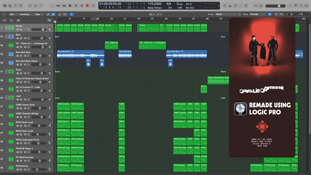11 - Days Lie Dormant - twenty one pilots Instrumental Remake (Logic Pro)