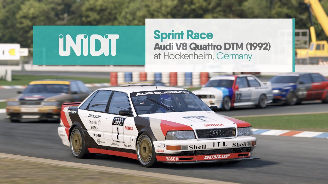 Automobilista 2 Gameplay | Sprint Race | Audi V8 Quattro DTM (1992) at Hockenheim