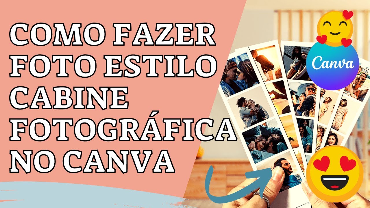 COMO FAZER FOTO ESTILO CABINE FOTOGRÁFICA NO CANVA !! #CANVA #fototirinhas #fotopolaroid