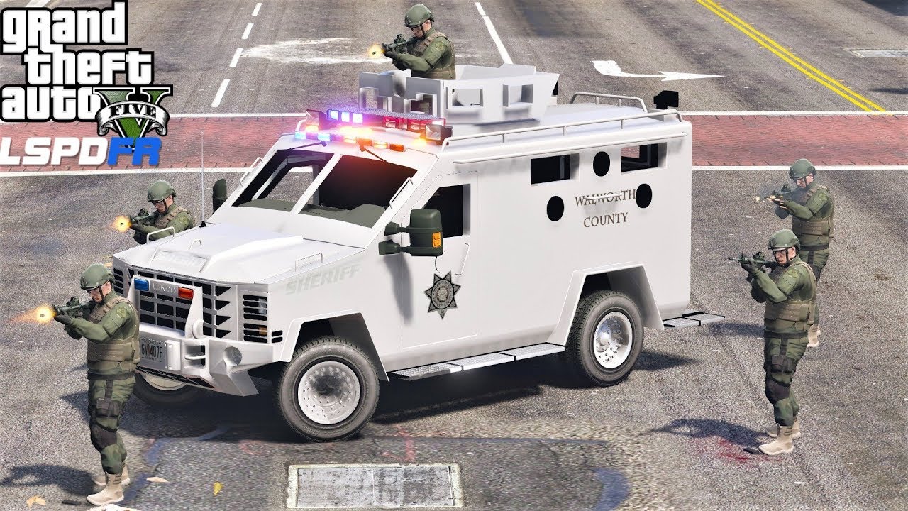 Новый спецназовец Bearcat реагирует на ограбление банка в GTA 5