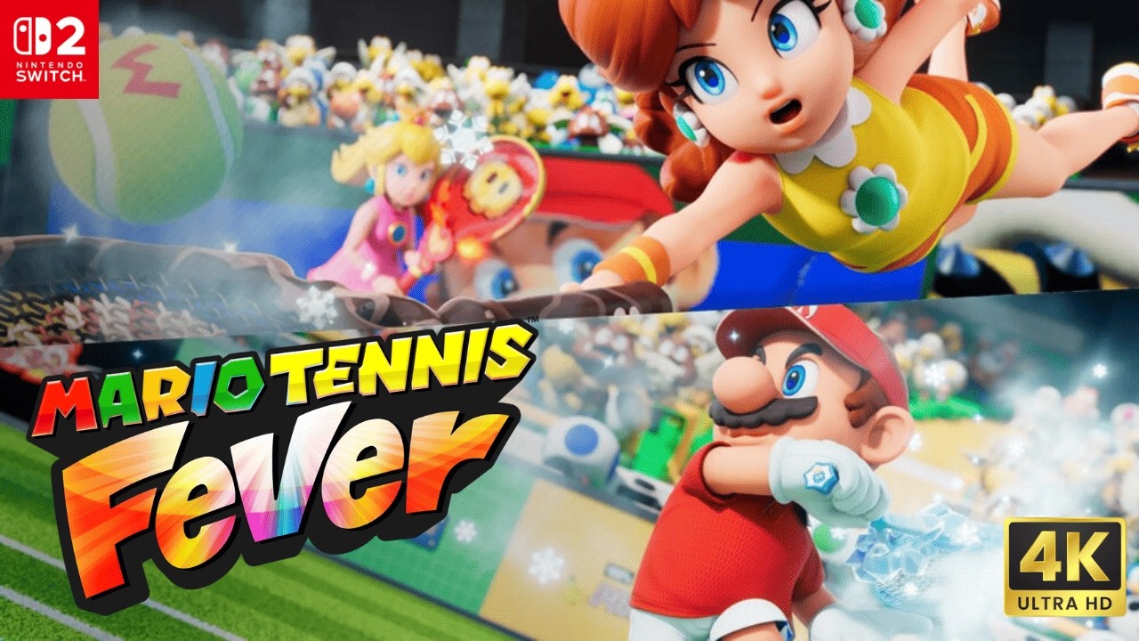 Mario Tennis Fever: Gameplay de Inicio no Nintendo Switch 2 em 4K PT-BR