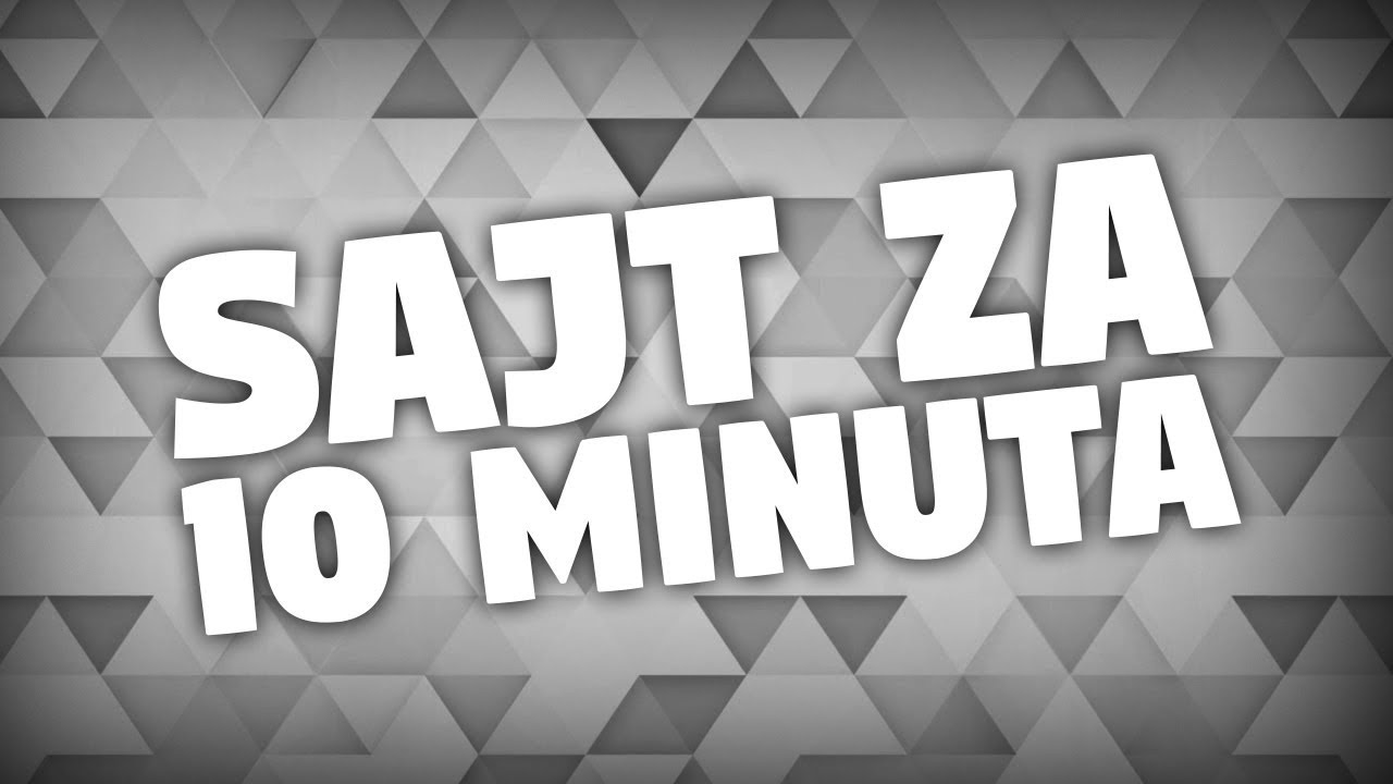 Kako napraviti sajt za 10 minuta? | Bookmark