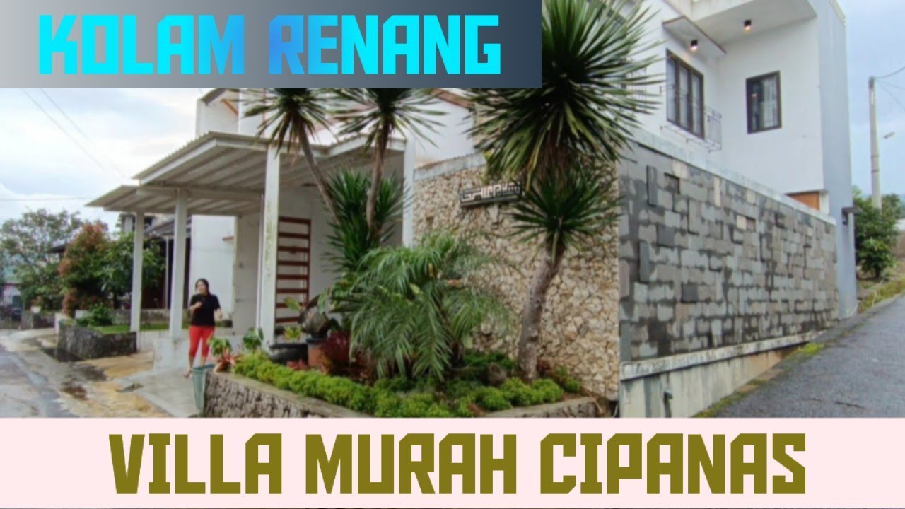 VILLA MURAH CIPANAS , KOLAM RENANG PRIBADI, FURNISHED, VIEW GUNUNG.