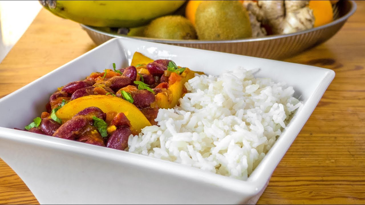 Afghanisches Rezept für Kidneybohnen mit Kartoffeln - Lubia - Vegan Vegetarisch