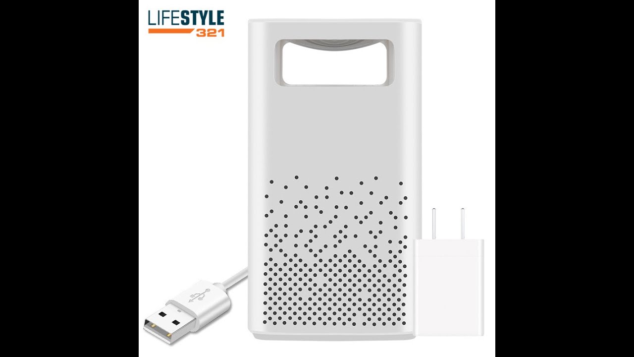 Lifestyle321 USB LED Mosquito killer Lamp Photocatalysis silent home insect trap suited for Family