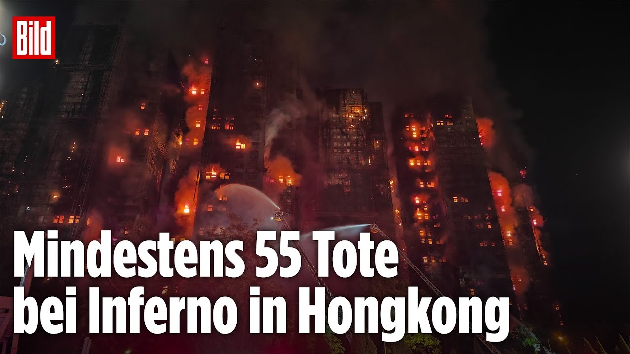 Feuer-Drama in Hongkong: Hunderte Vermisste nach Gro&szlig;brand in Tai Po