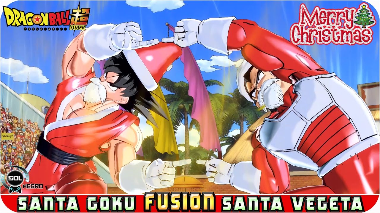 Santa Goku and Santa Vegeta Fusion: Santa Gogeta Christmas Special Dragon Ball XV2