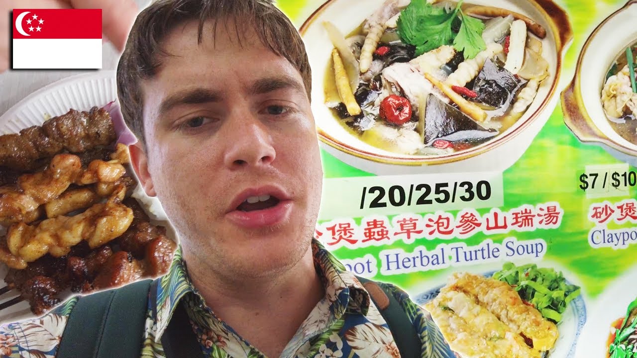 Eating Turtle Soup at Berseh Food Center, Singapore