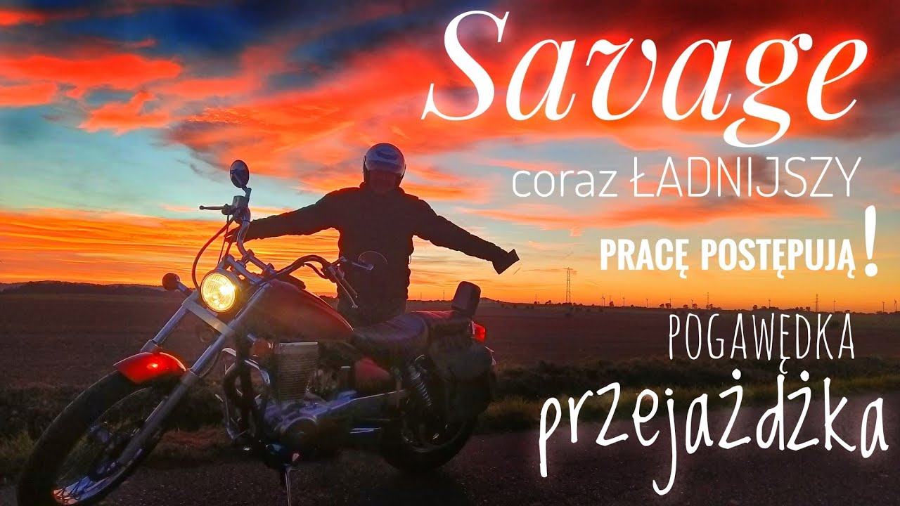 SUZUKI Savage.  Coraz ładniejszy prace postępują. pogawędka, przejażdżka,