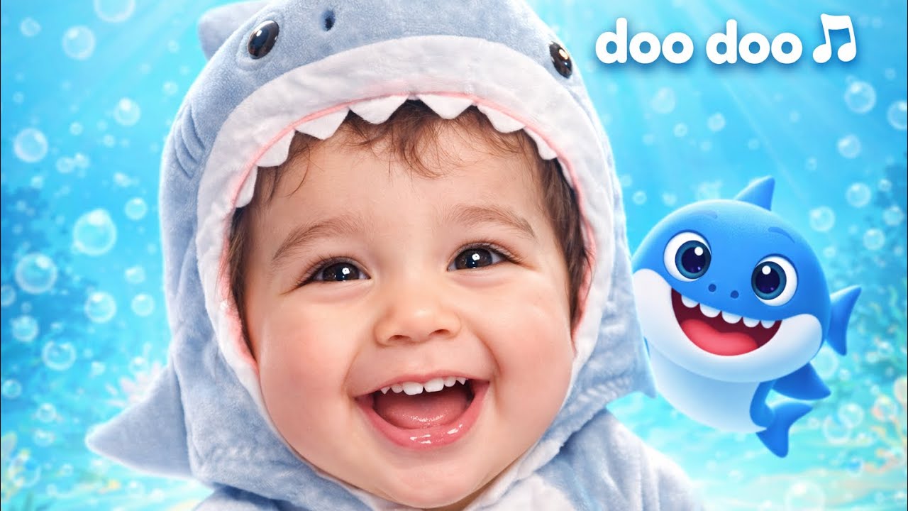 Baby Shark Doo doo | Shark Song for kids 🦈 | Erik Pretends to Be a Shark | Ocean Play for Toddlers