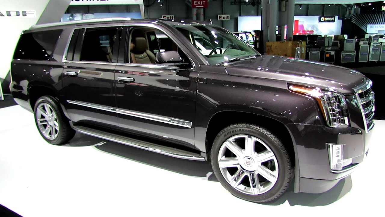 2015 Cadillac Escalade ESV 4WD Premium - Exterior, Interior Walkaround - 2014 New York Auto Show