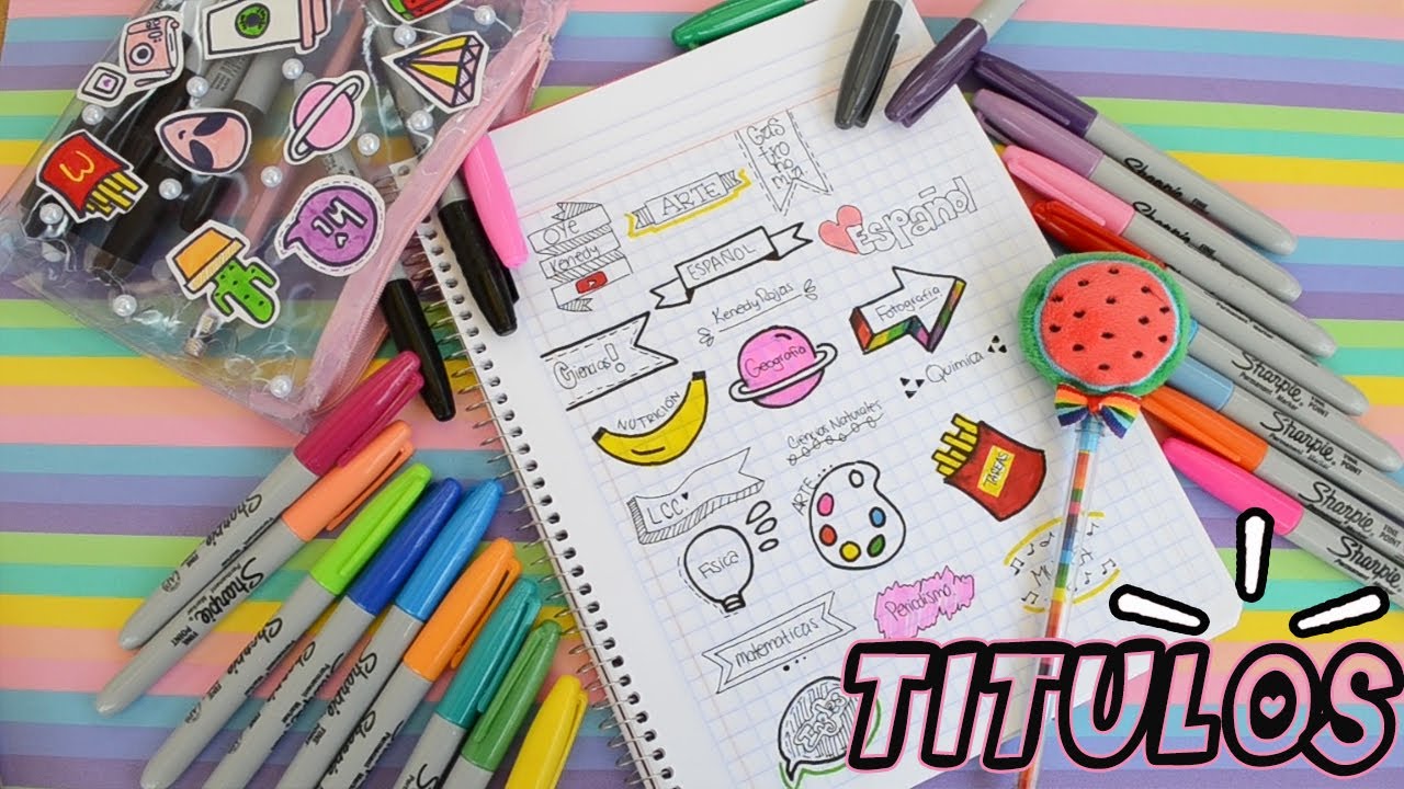 Ideas para APUNTES BONITOS - REGRESO A CLASES