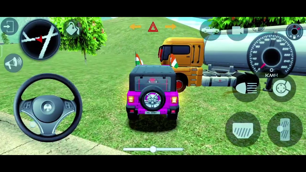 Best' Indian car games for Android 💀 modified mahindra indian purple 💜 thar 😈#automobile #thargamer 