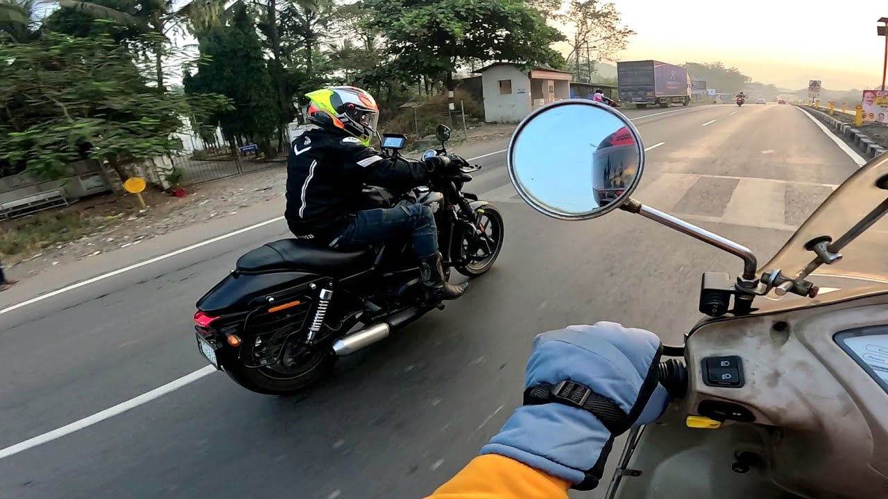 Tuned TVS Jupiter Riding with Big Bikes