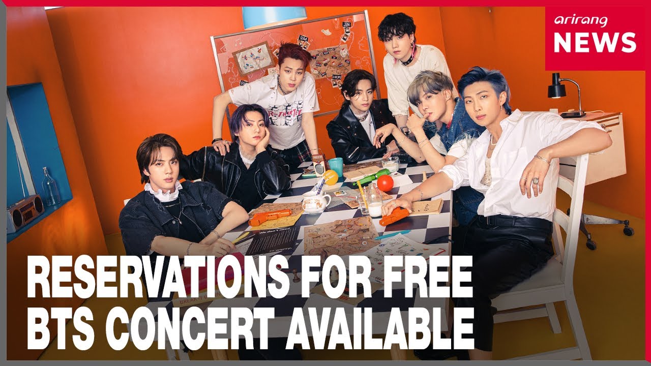 Reservations for tickets to BTS's free comeback concert now available